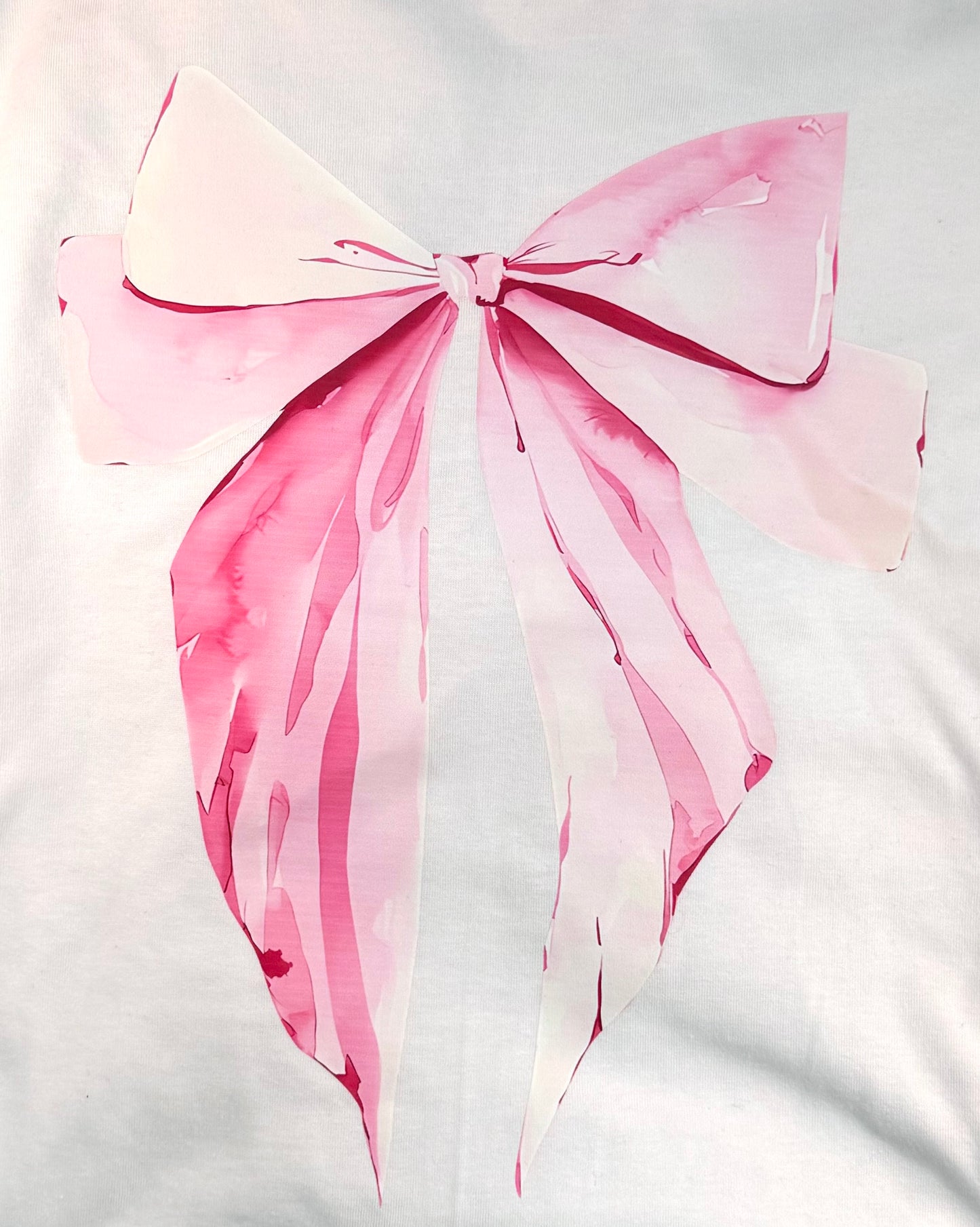 Pink Croquette Bow Graphic T-Shirt