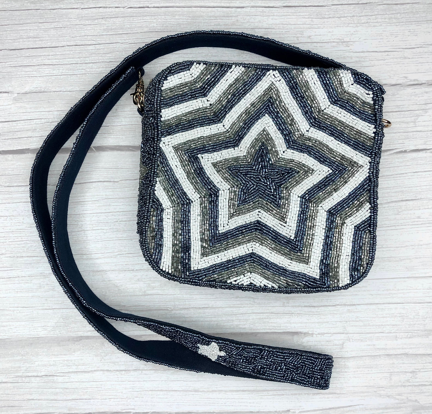 Star Beaded Box Bag