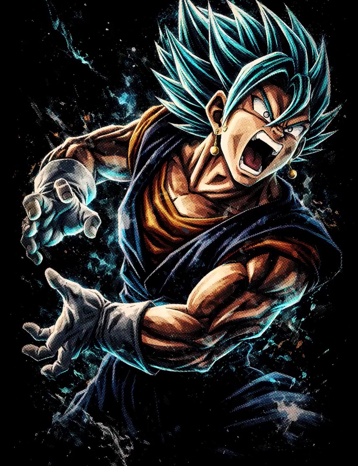 VEGITO BLUE GRAPHIC T-SHIRT