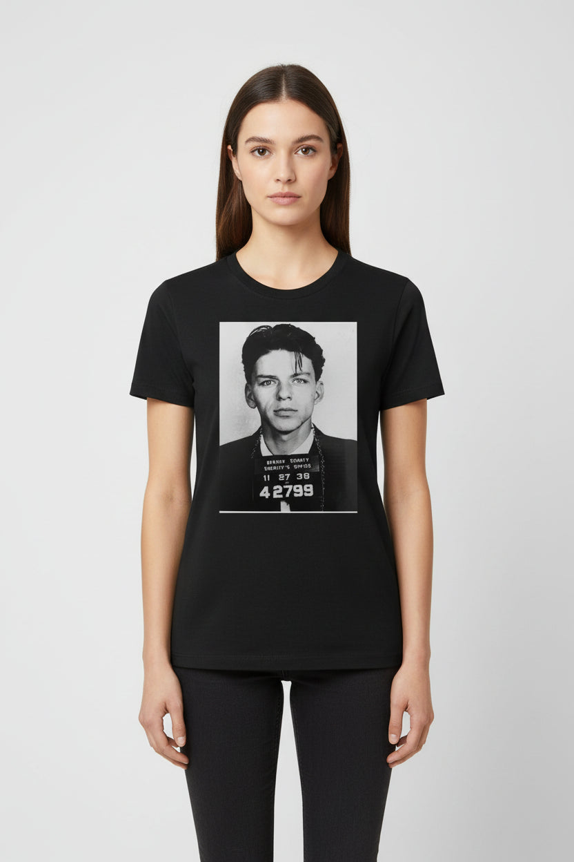 Frank Sinatra Mug Shot Graphic T-Shirt