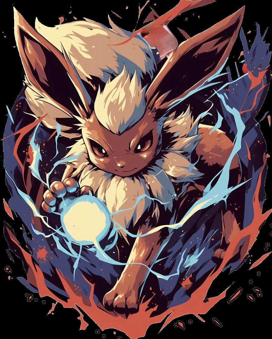 FLAREON EEVES EVOLUTION GRAPHIC T-SHIRT