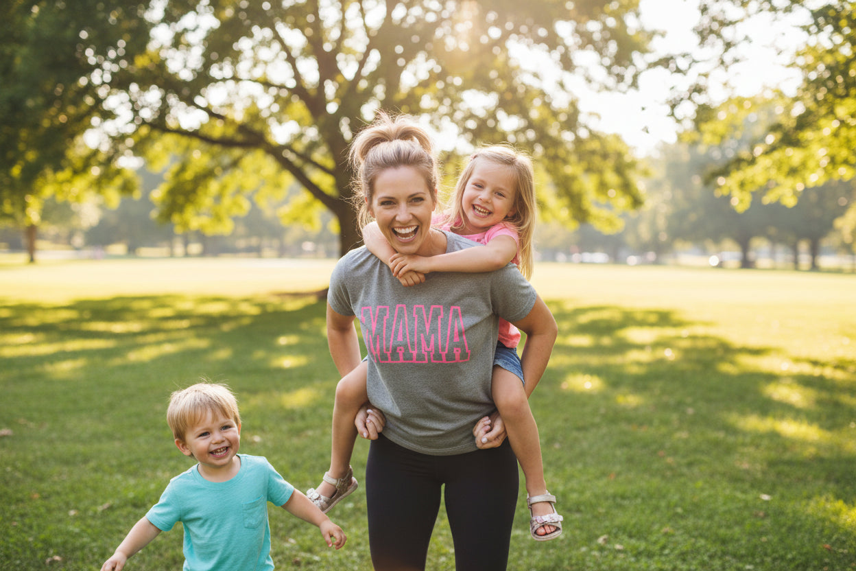 MAMA pink Graphic T-Shirt