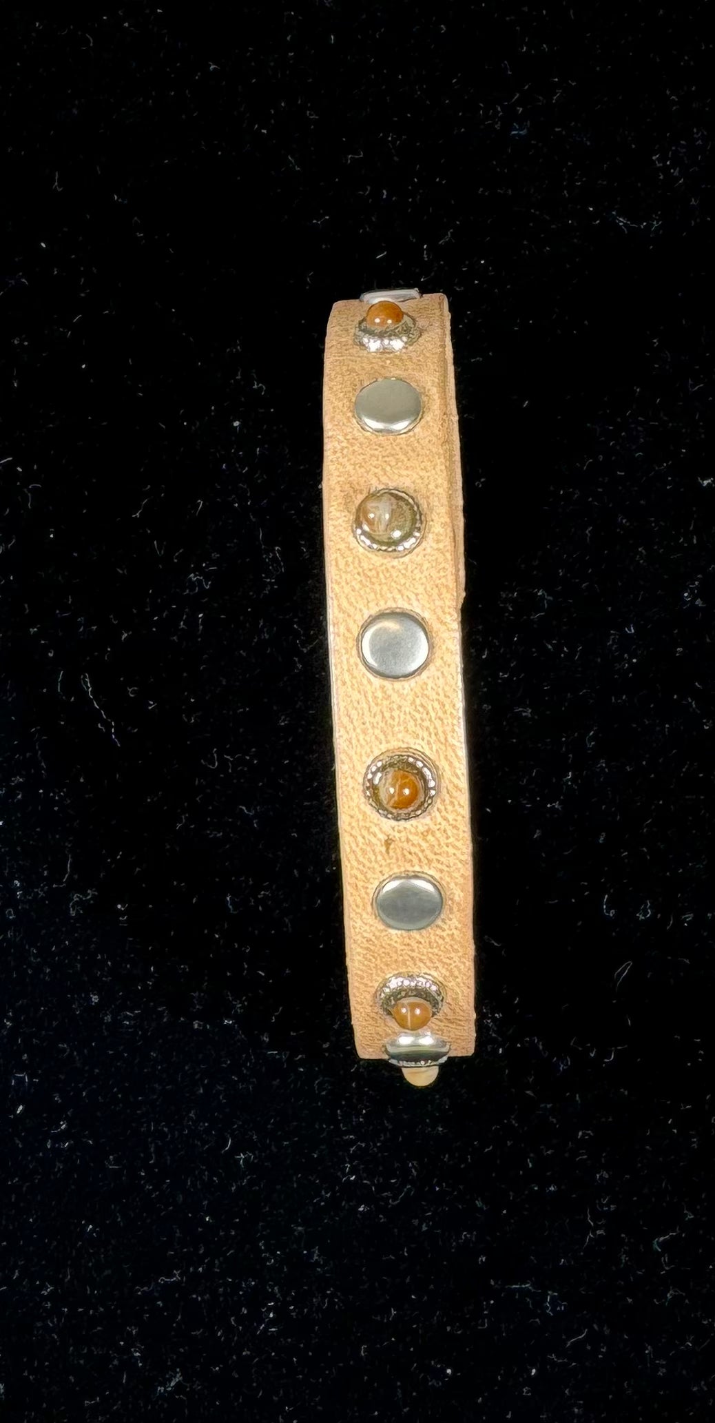 Leather Matt Studded Bracelet