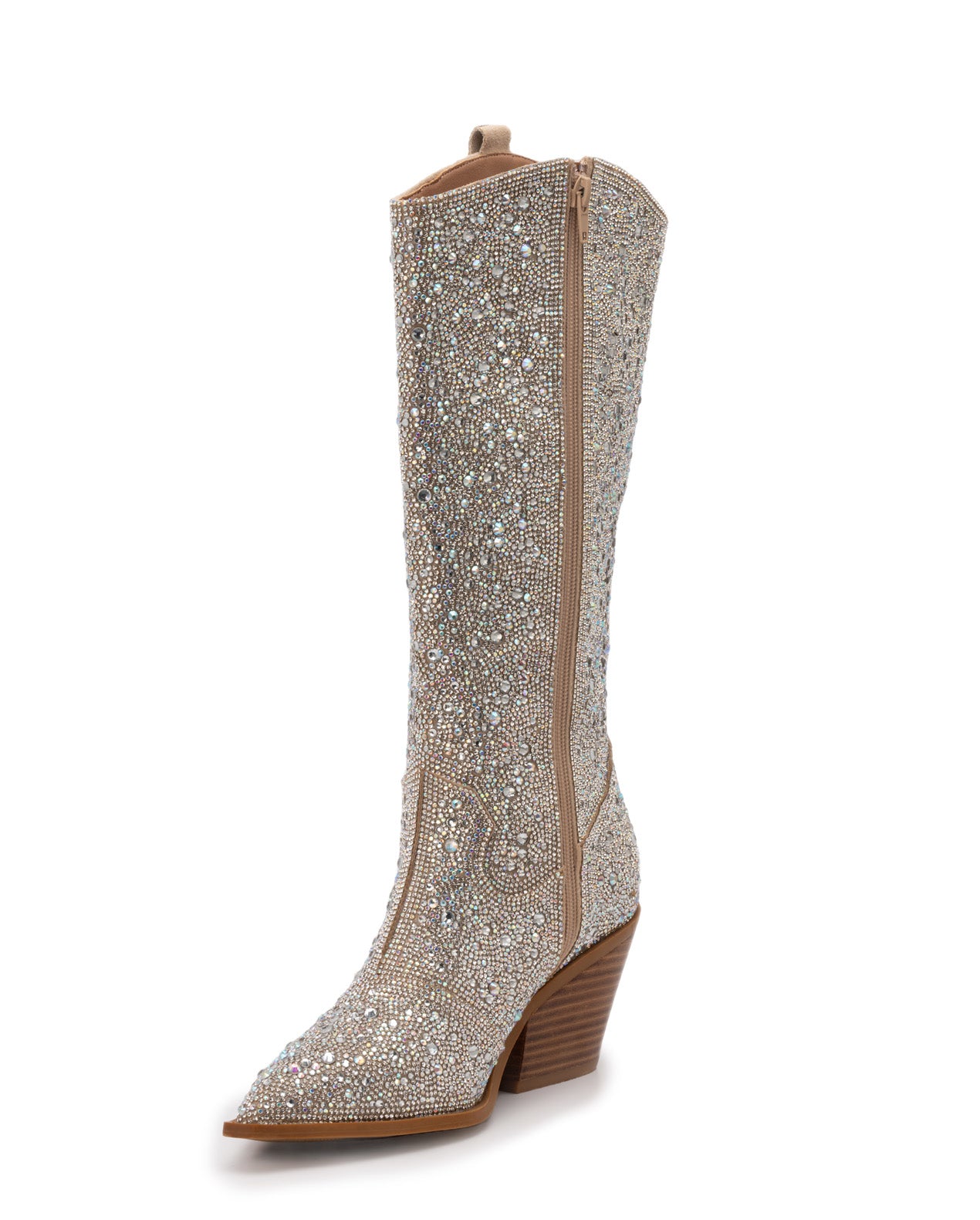 Clear Rhinestone Cowboy Boots