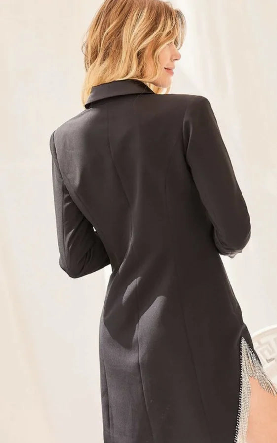 Rhinestone Blazer Dress