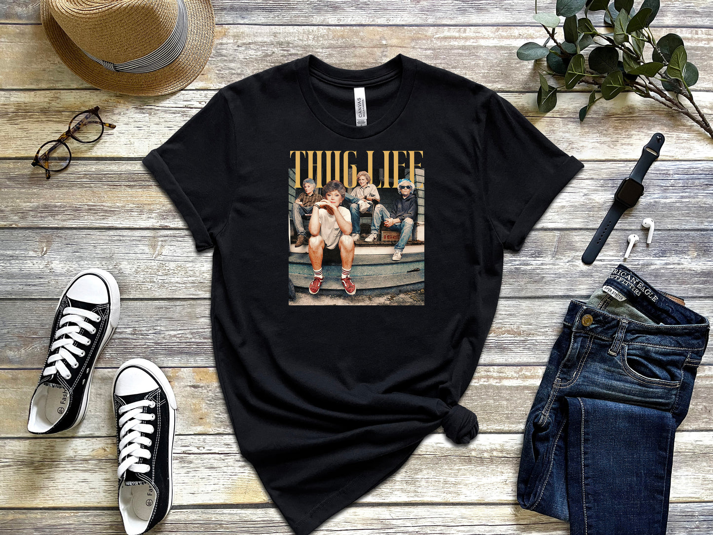 Golden Girls Thug Life Graphic T