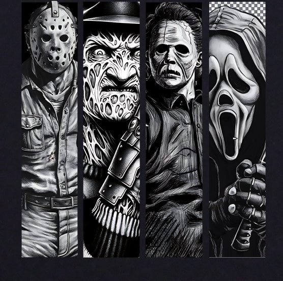 Horror Block Pencil Sketch Graphic T