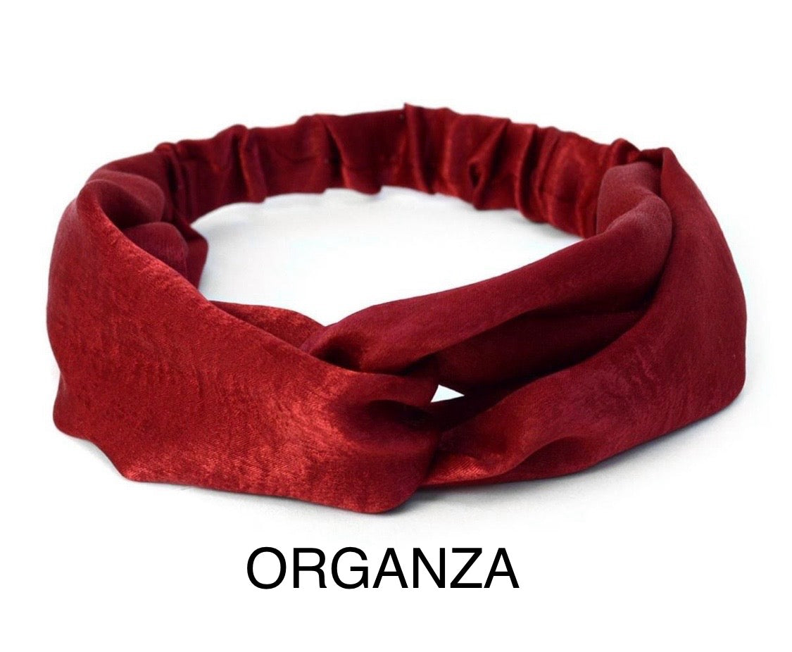 Criss Cross Headbands Red