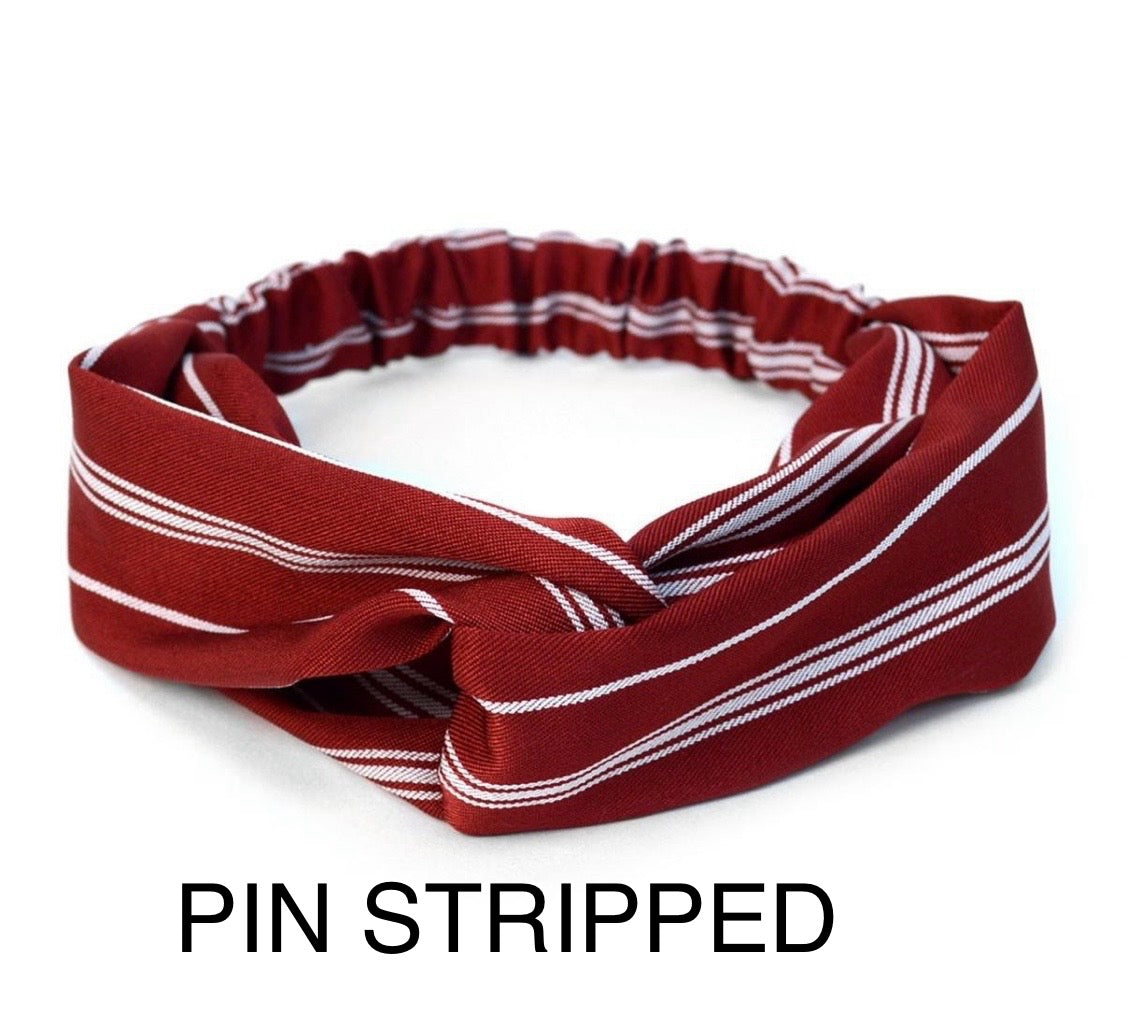 Criss Cross Headbands Red