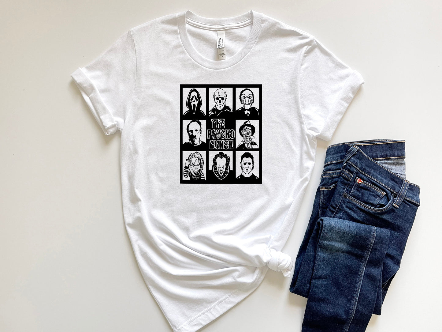 The Psycho Bunch Graphic T in White