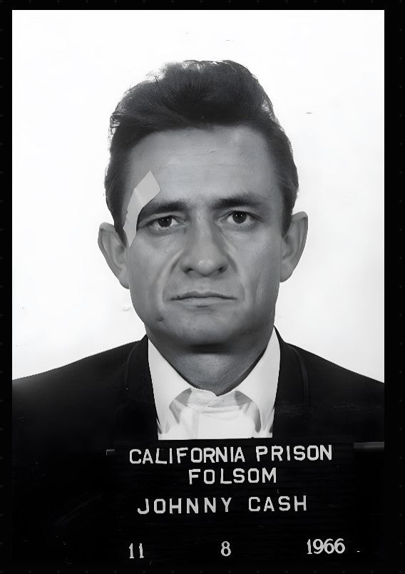 JOHNNY CASH MUG SHOT GRAPHIC T