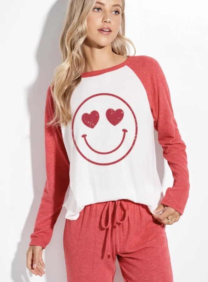 Heart Smile Lounge Wear Set