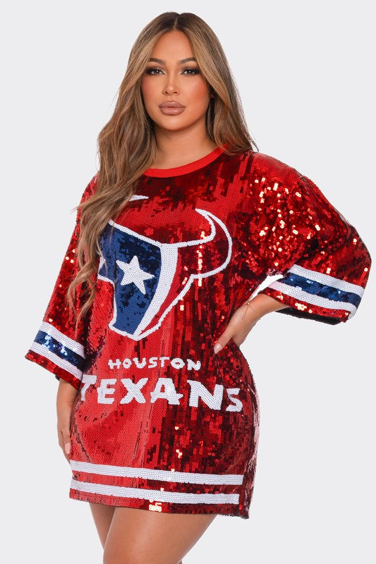 texans sequin dress Texans Sequin Dress (Preorder)