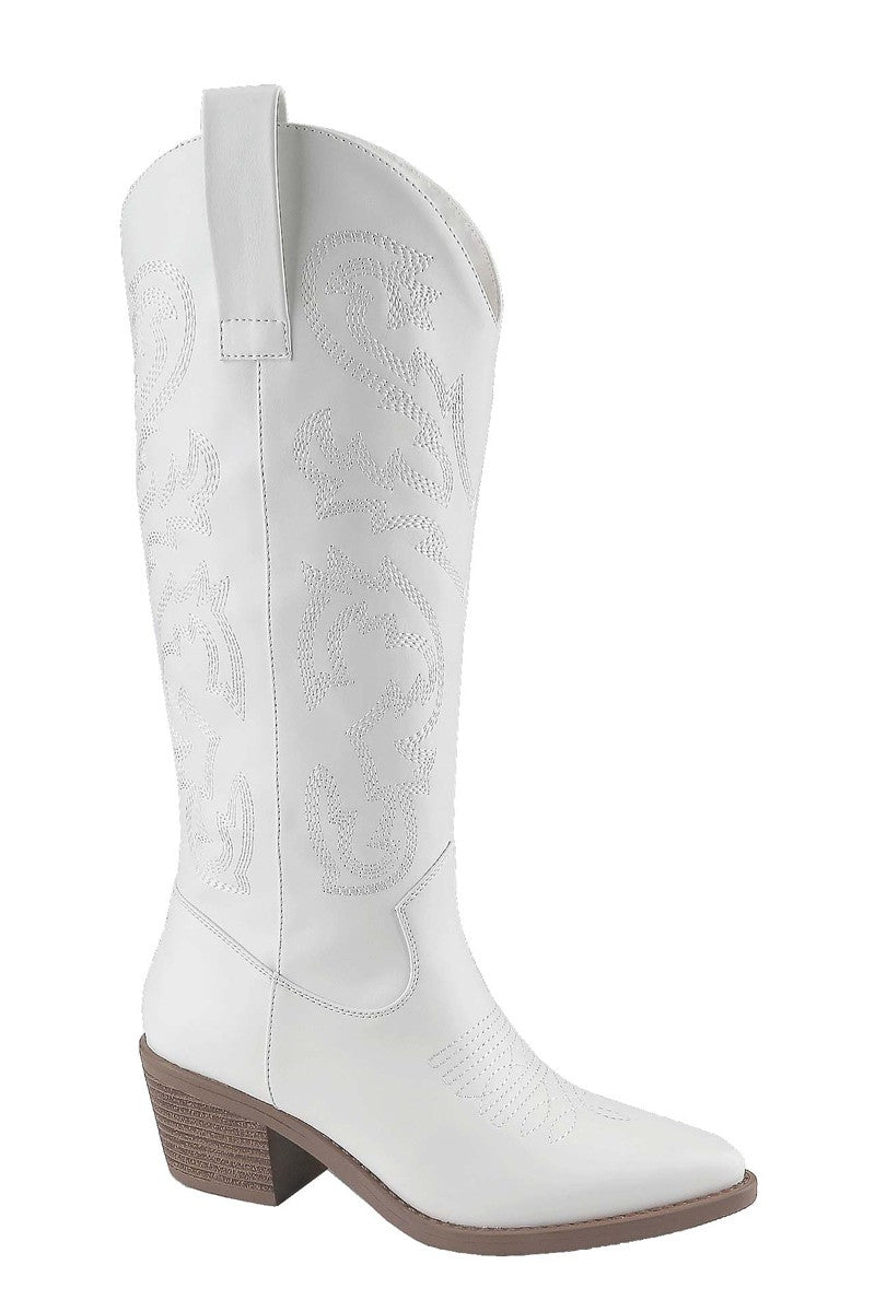White Cowboy Boots