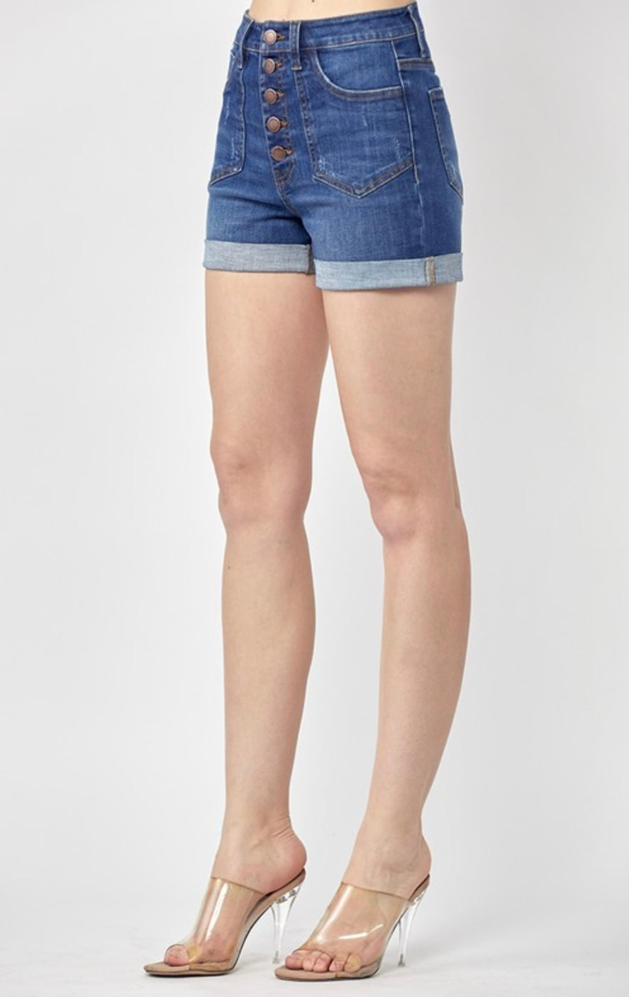 Patch Pocket Jean Shorts