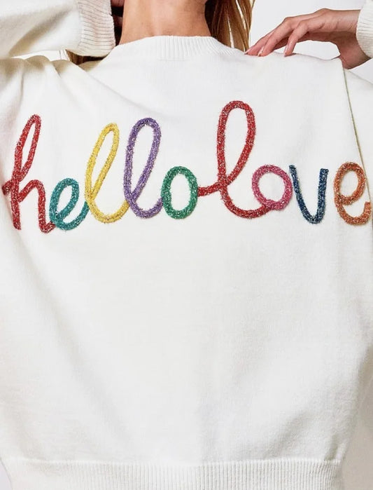 Hello Love Sweater Ivory