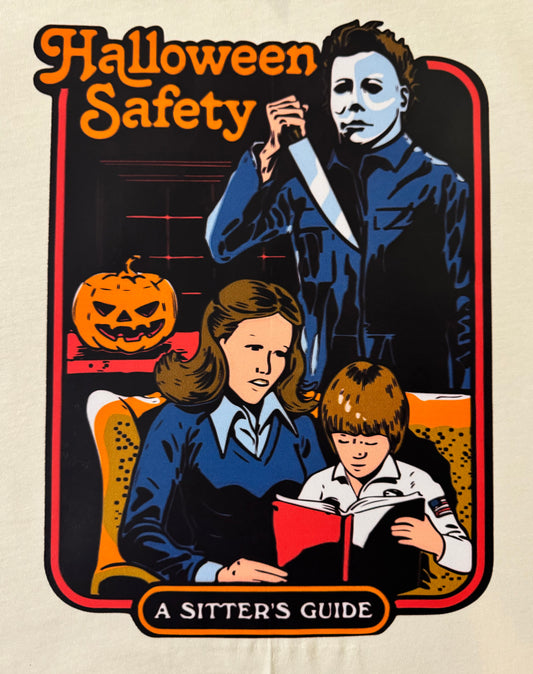 HALLOWEEN SAFETY A SITTE'S GUIDE GRAPHIC T-SHIRT