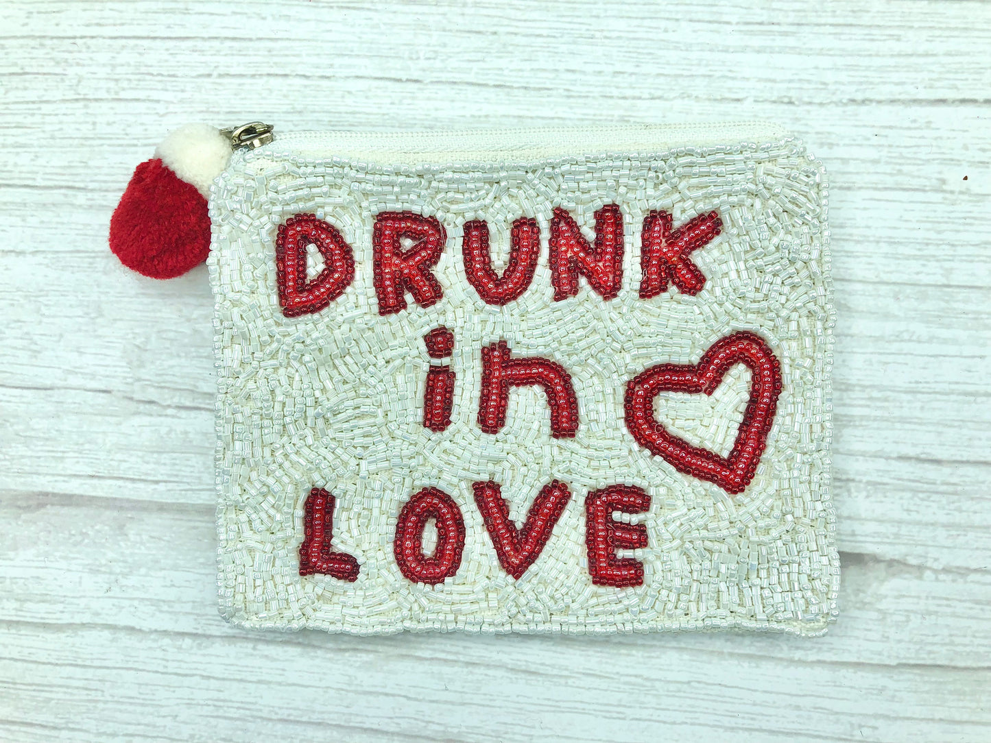 Drunk In Love Beaded Coin Purse