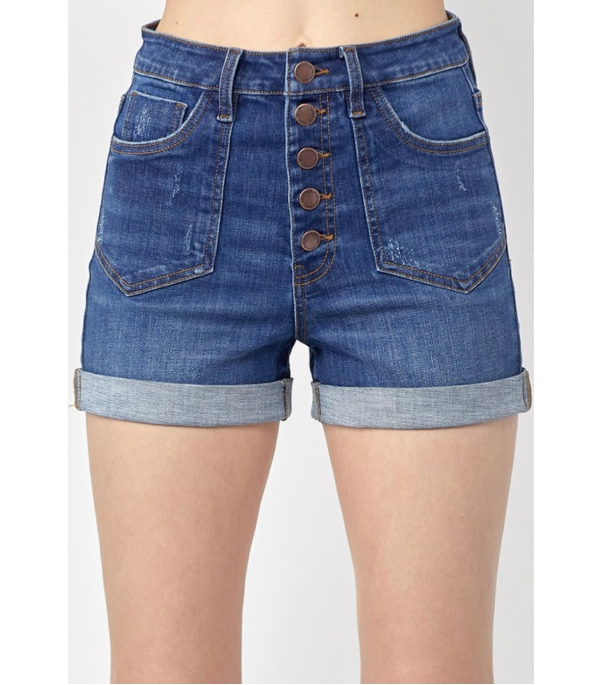 Patch Pocket Jean Shorts