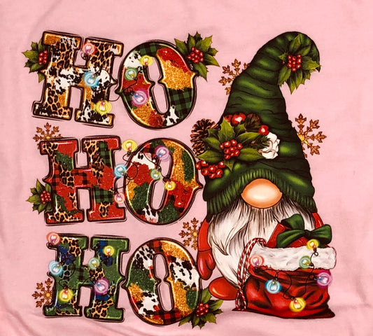 Ho Ho Ho Gnome Graphic T-Shirt