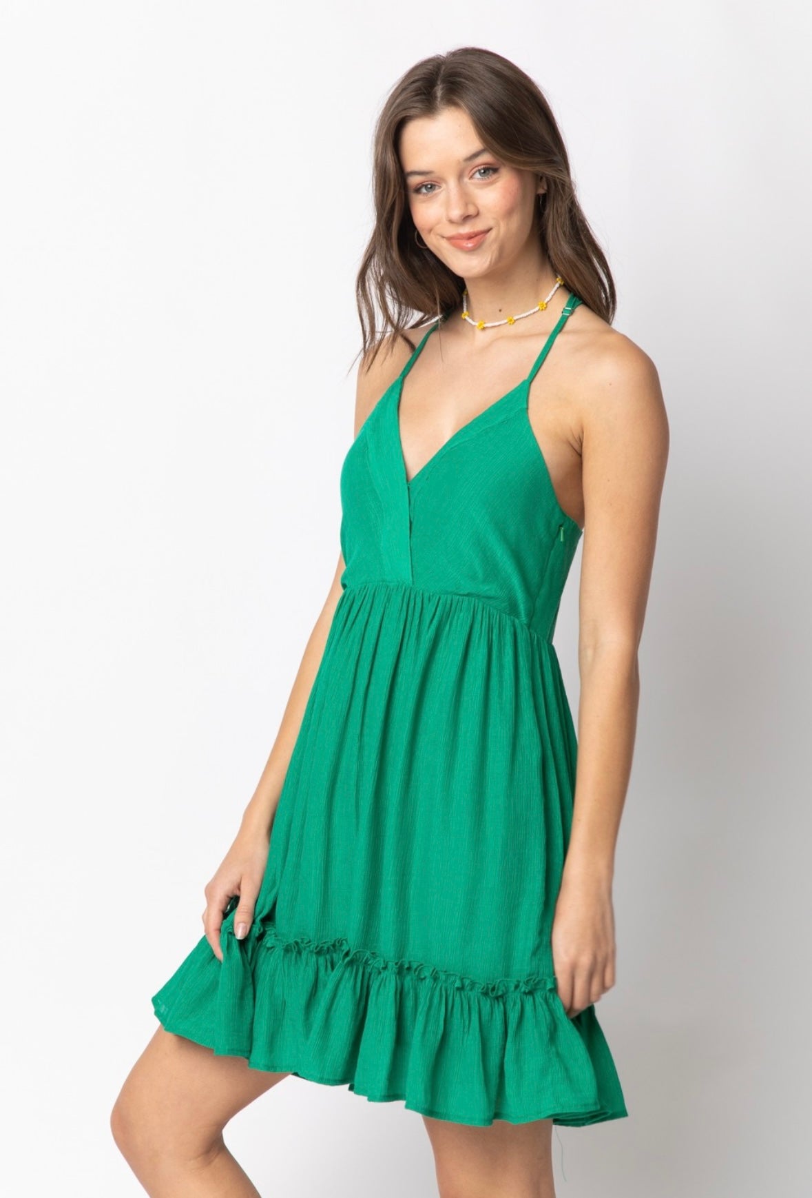 Lattice Sundress Lime