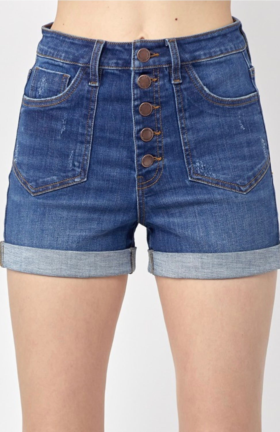 Patch Pocket Jean Shorts