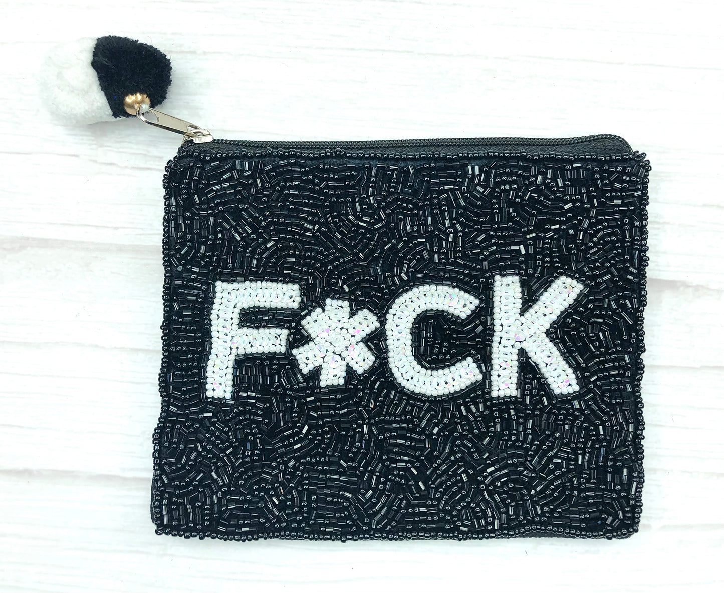 F*ck Beaded Coin  Purse