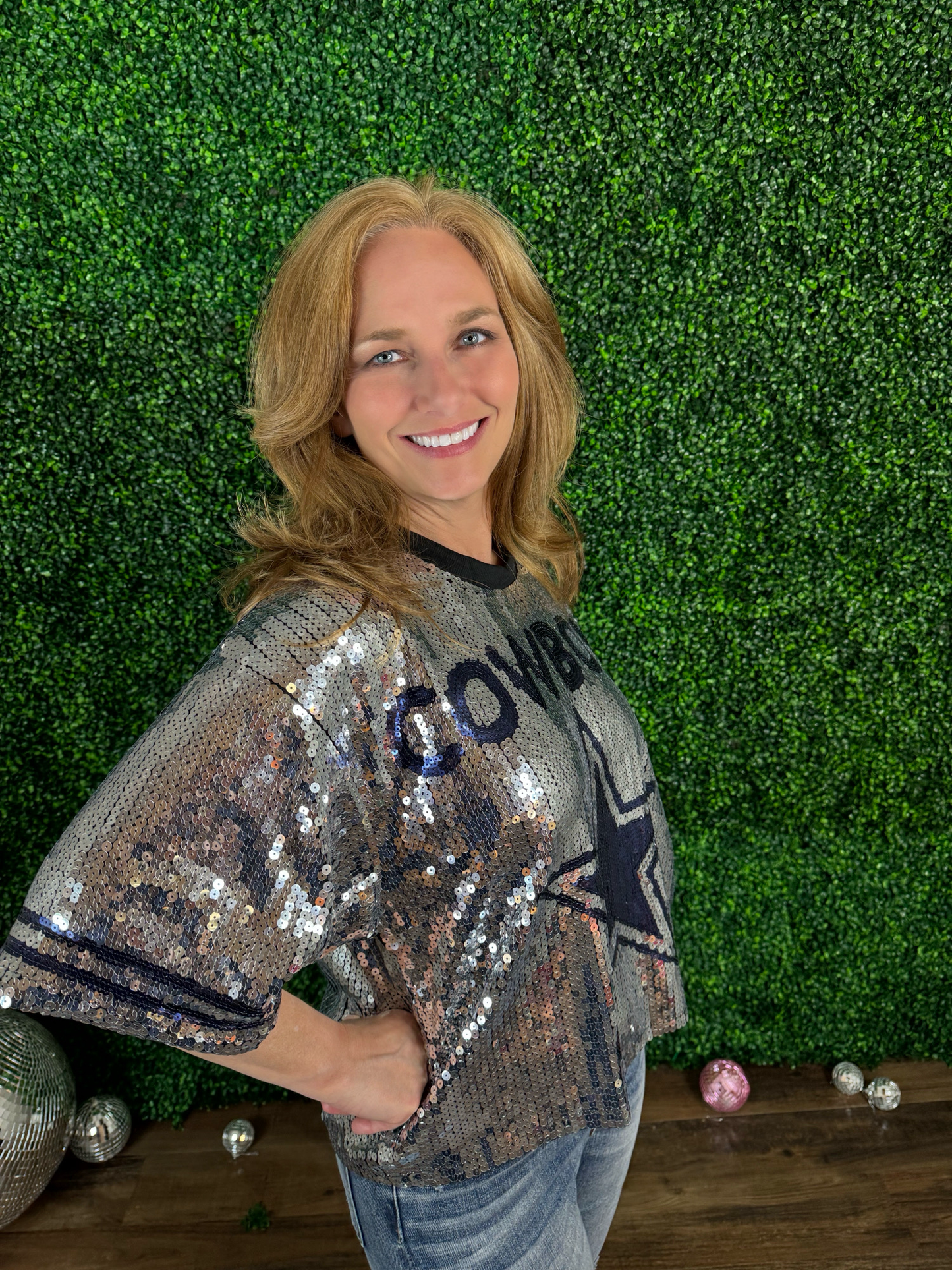 Cowboys Sequin Top