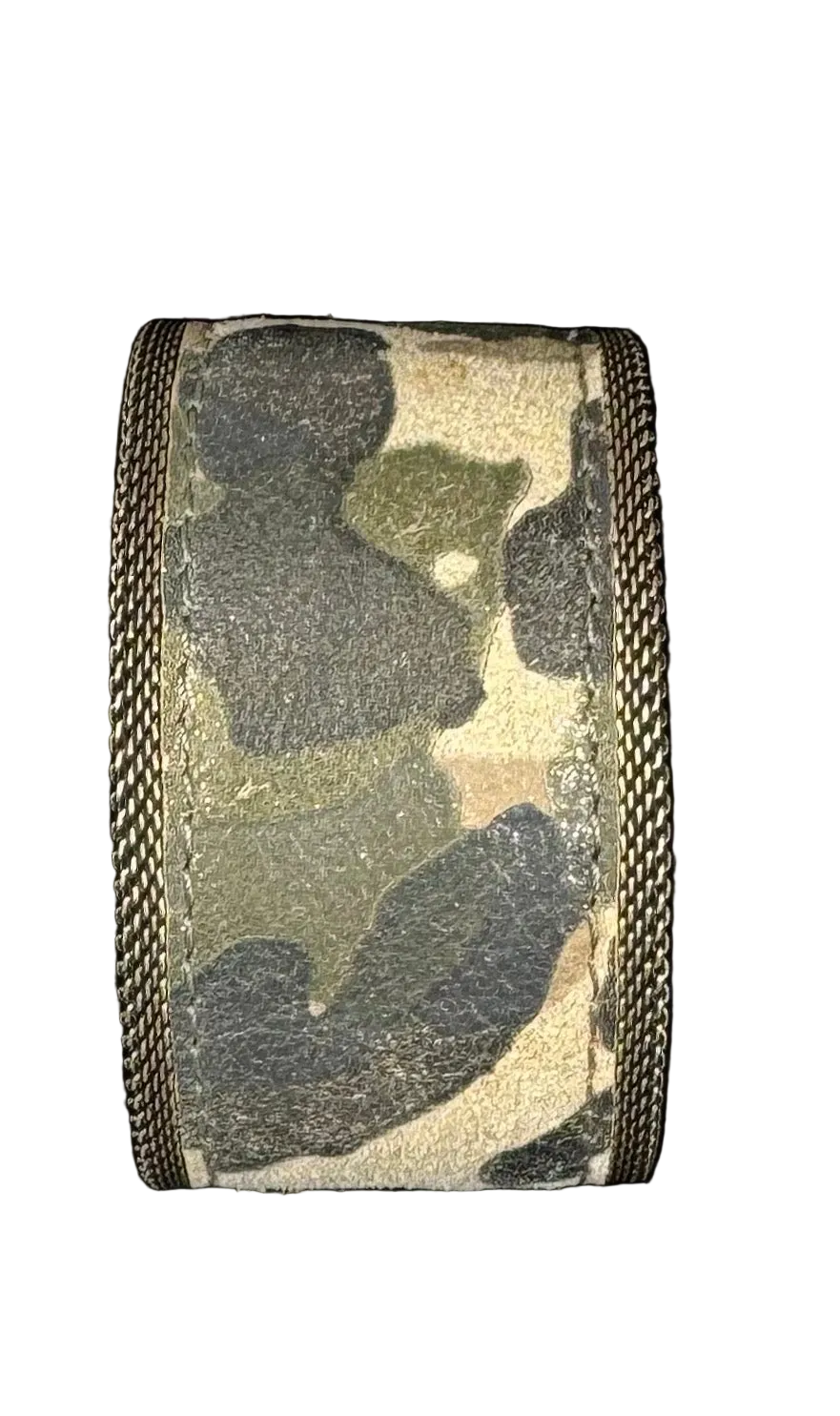 Leather Camo Bracelet