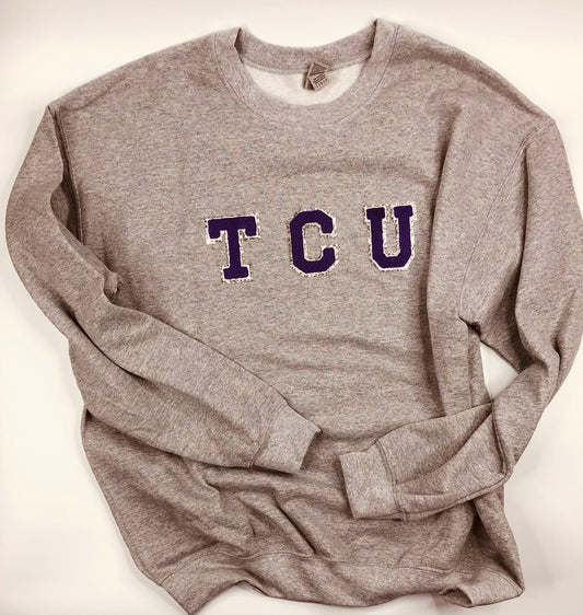 TCU Chenille Sweatshirt