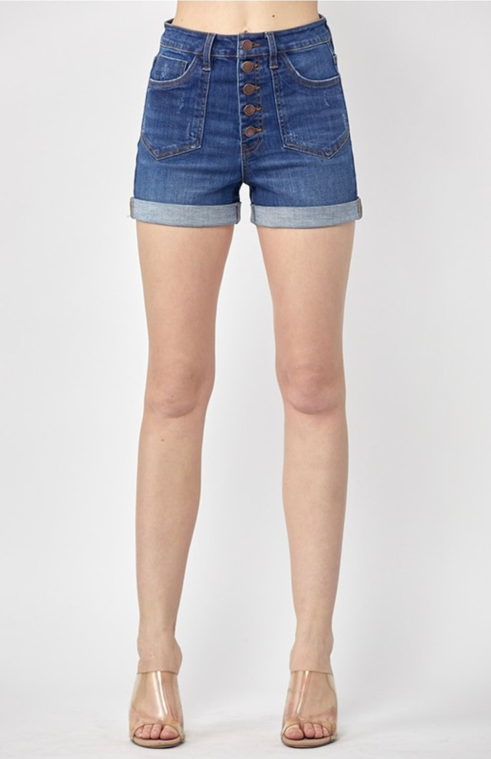 Patch Pocket Jean Shorts