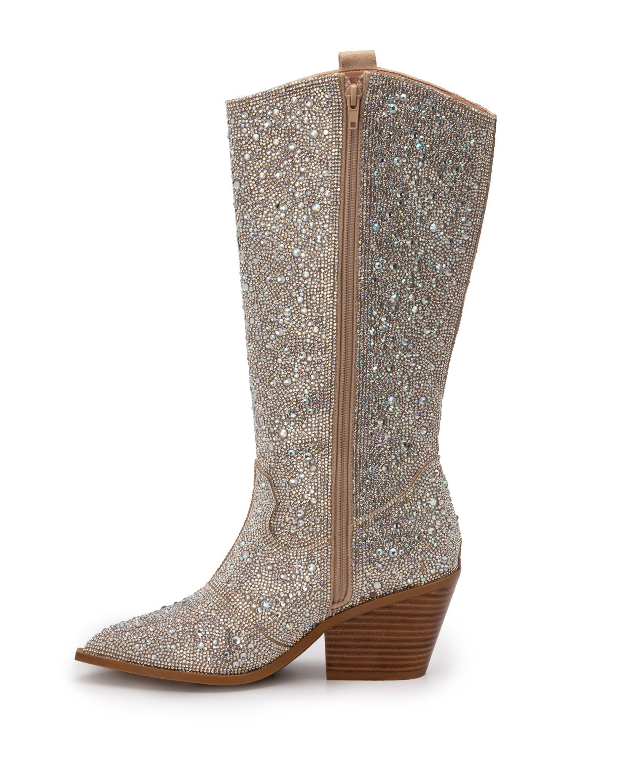 Clear Rhinestone Cowboy Boots