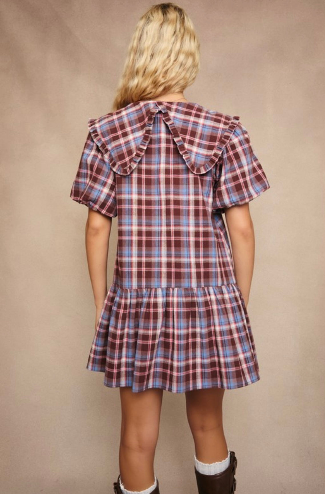 PETER PAN COLLAR MINI DRESS