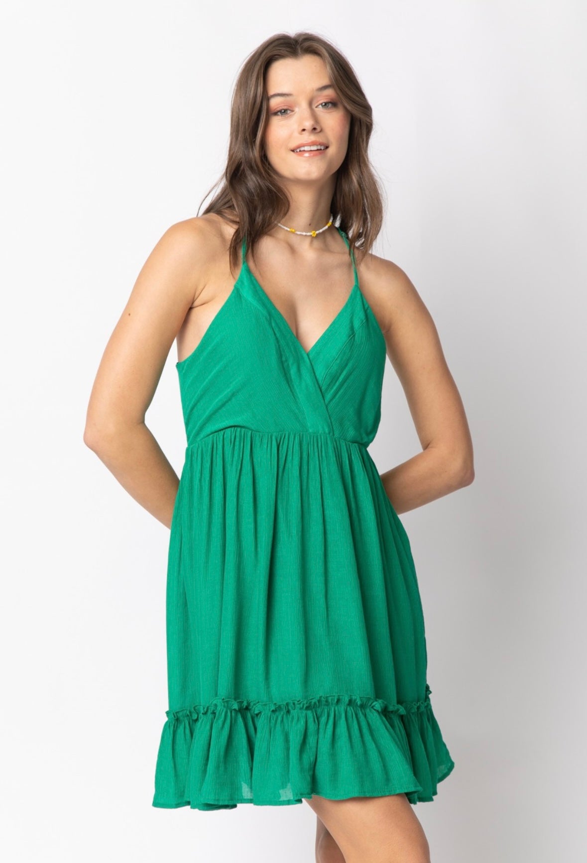Lattice Sundress Lime