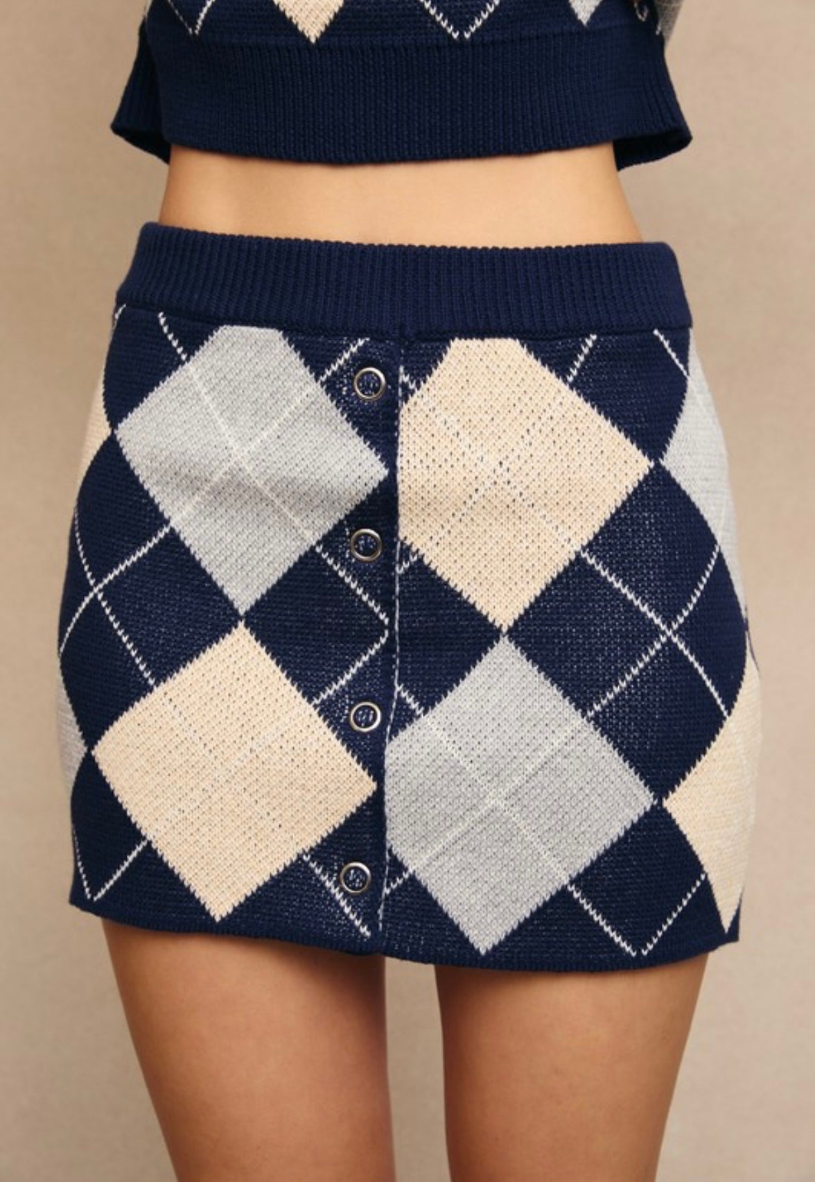 ARGYLE SWEATER SET