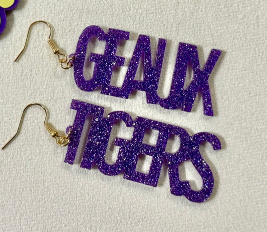 Geaux Tigers Earrings