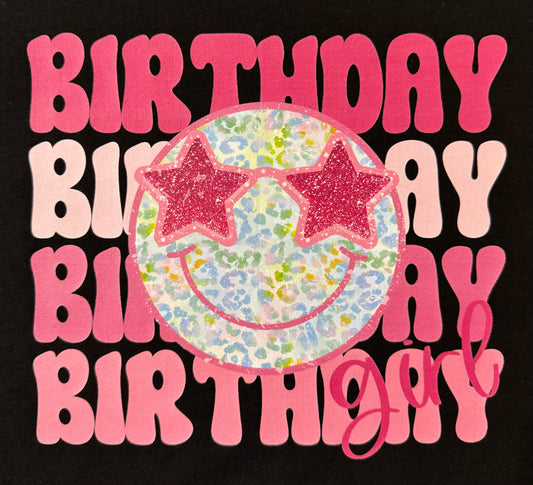 Happy Birthday Girl Graphic T-Shirt