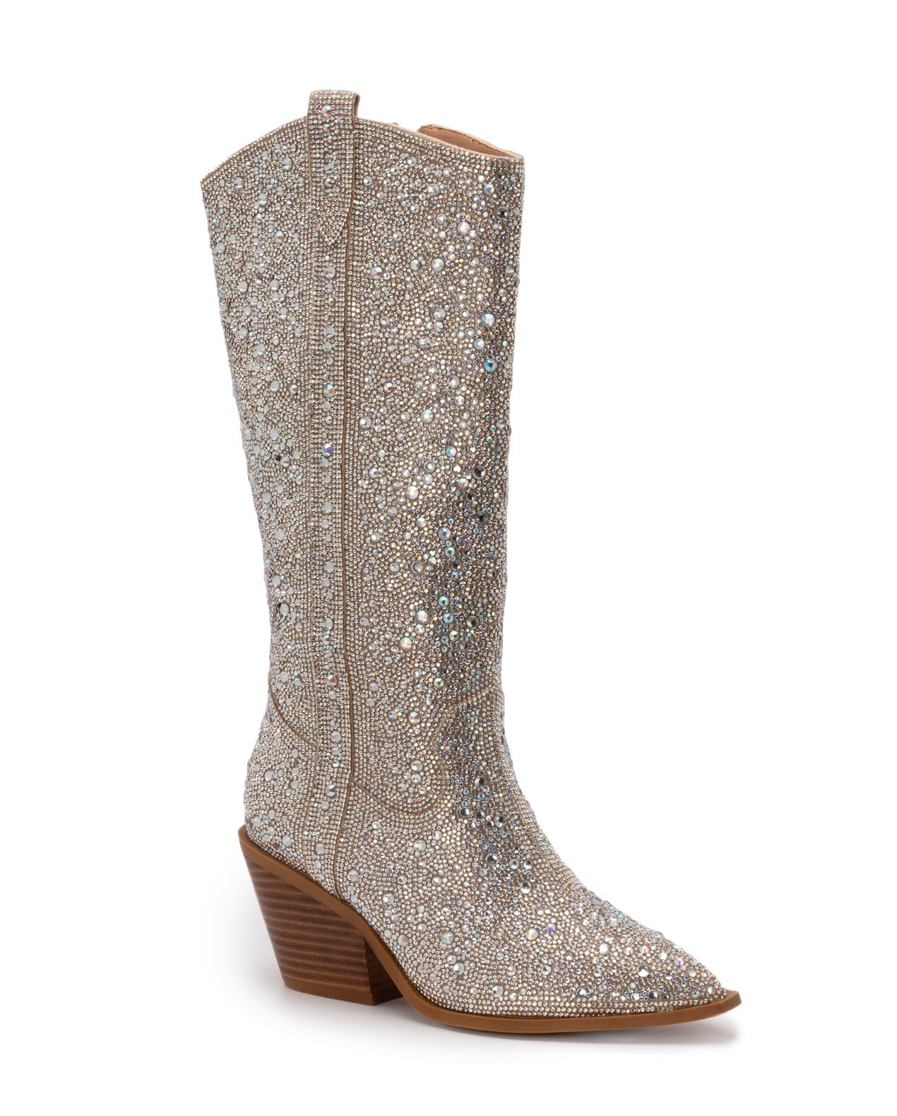 Clear Rhinestone Cowboy Boots