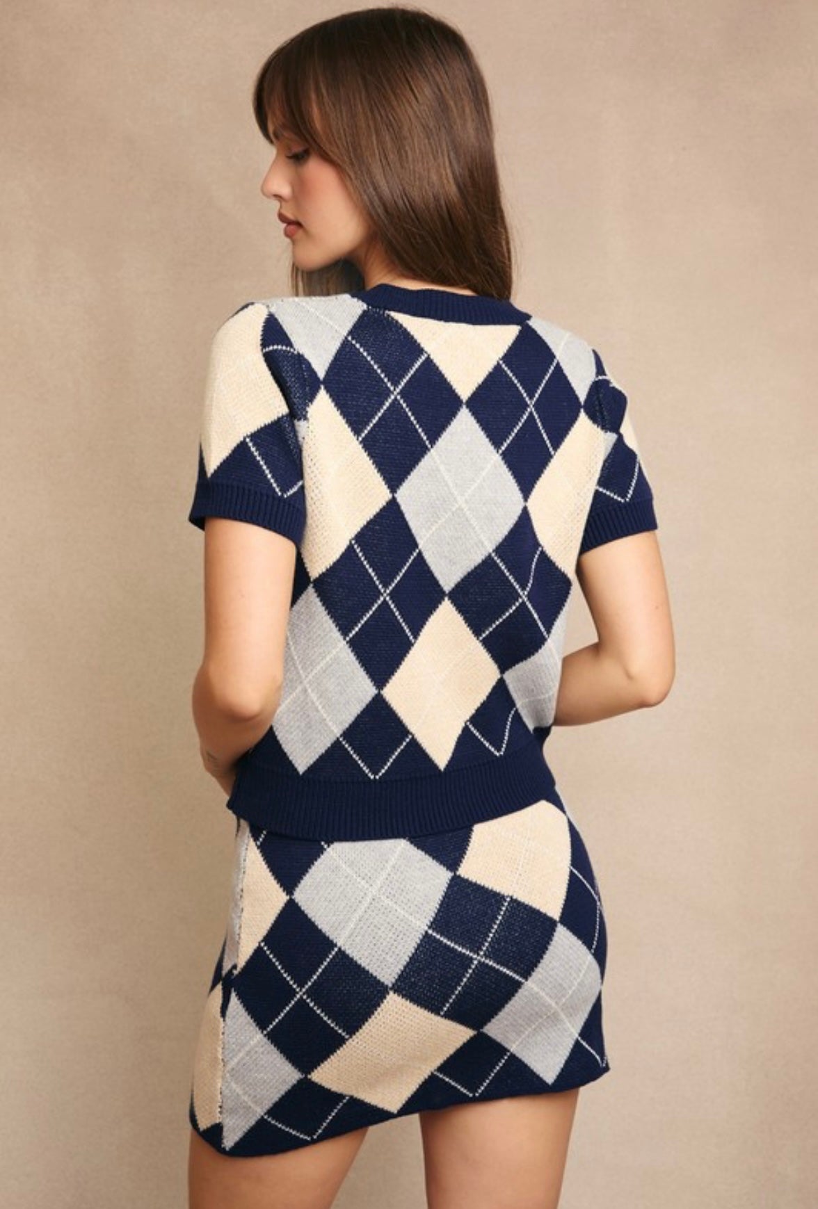ARGYLE SWEATER SET