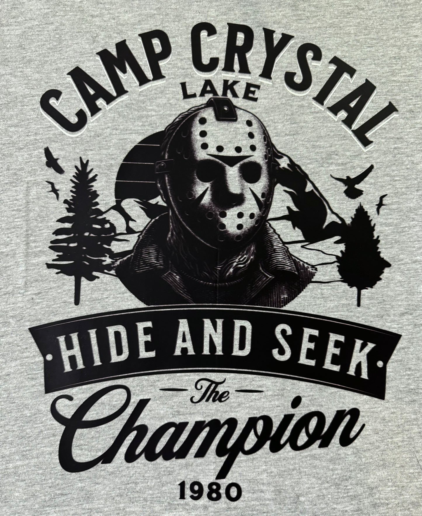 CAMP CRYSTAL LAKE CHAMPION GRAPHIC T