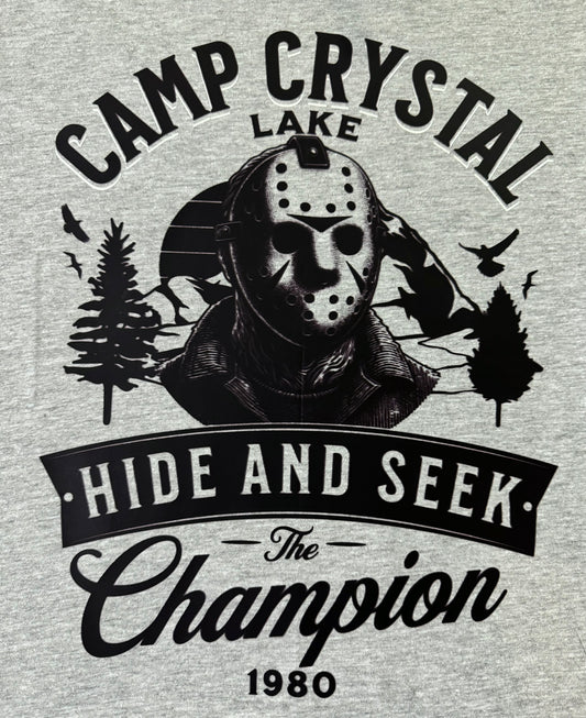CAMP CRYSTAL LAKE CHAMPION GRAPHIC T