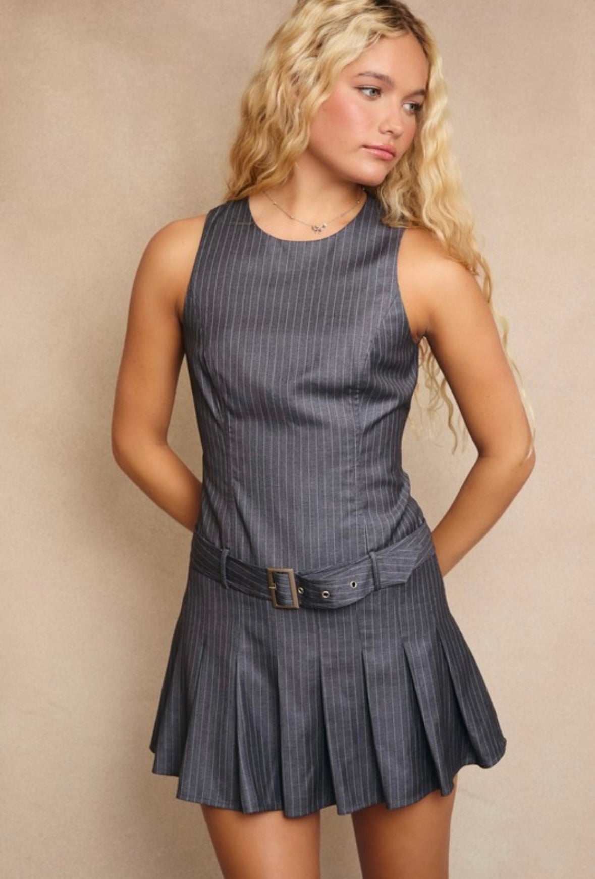 MINI DRESS WITH BELT