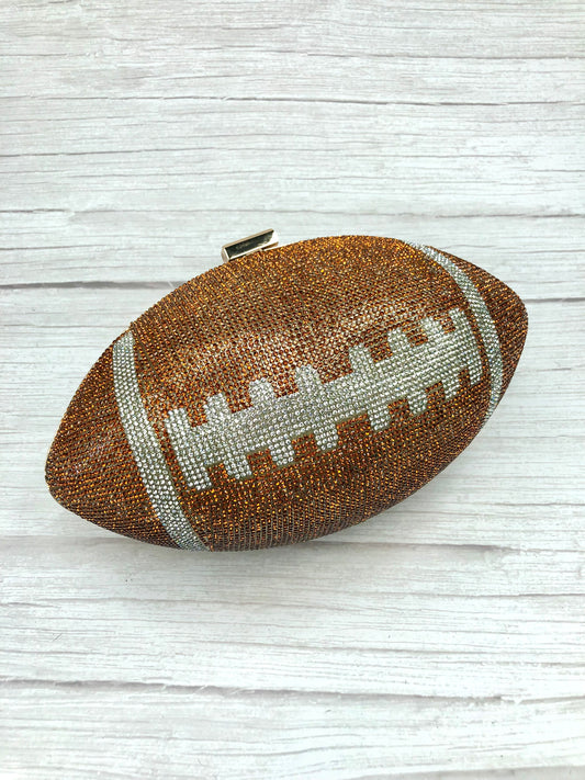 Blinged Out Football Clutch