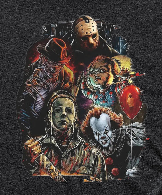 Horror Character Oval Portrait Graphic T