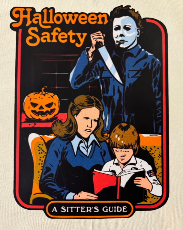 HALLOWEEN SAFETY A SITTER'S GUIDE GRAPHIC T-SHIRT