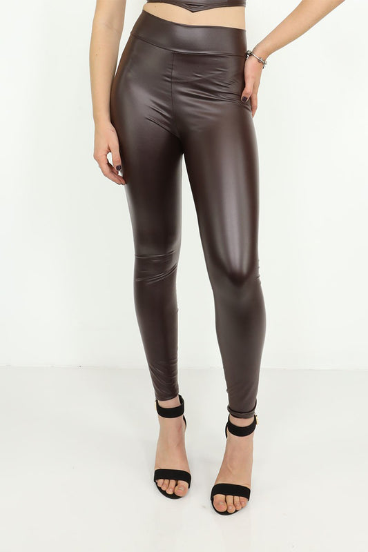 Faux Leather Black Skinny Legging