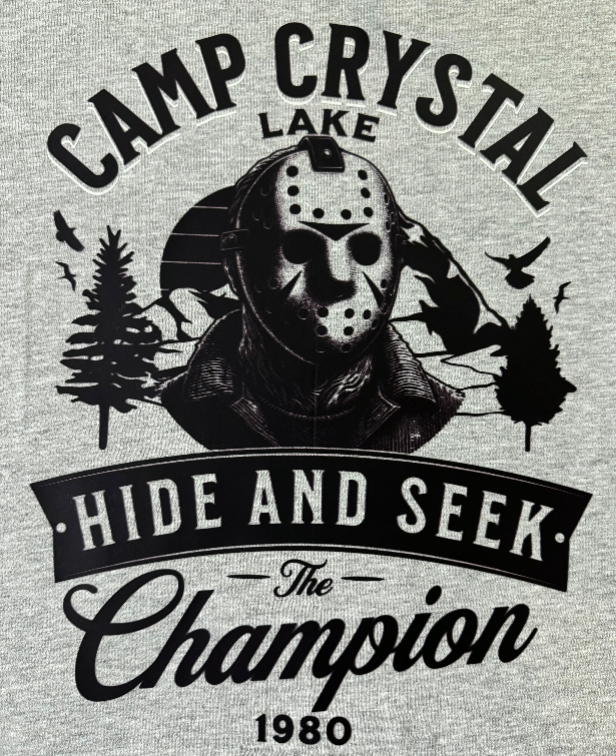 CAMP CRYSTAL LAKE CHAMPION GRAPHIC T