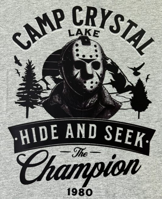 CAMP CRYSTAL LAKE CHAMPION GRAPHIC T