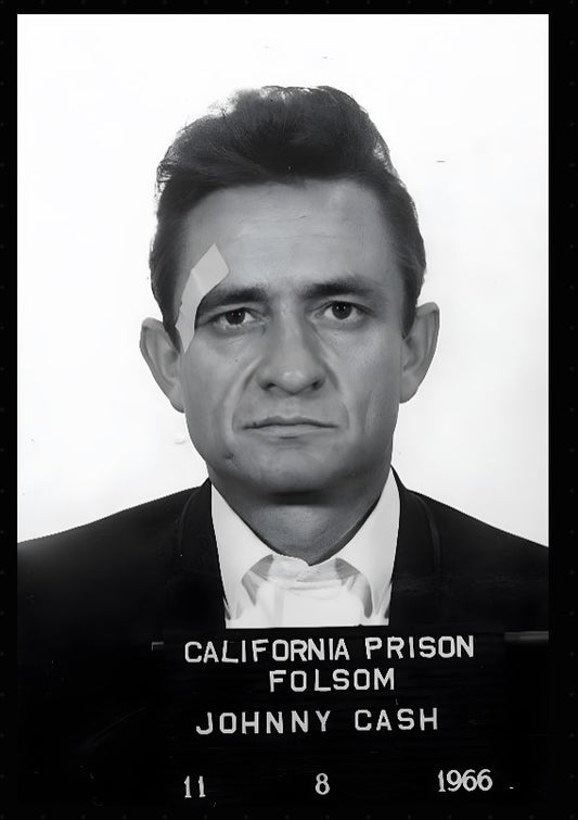 JOHNNY CASH MUG SHOT GRAPHIC T