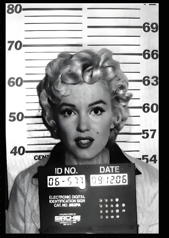 MARILYN MONROE MUG SHOT GRAPHIC T